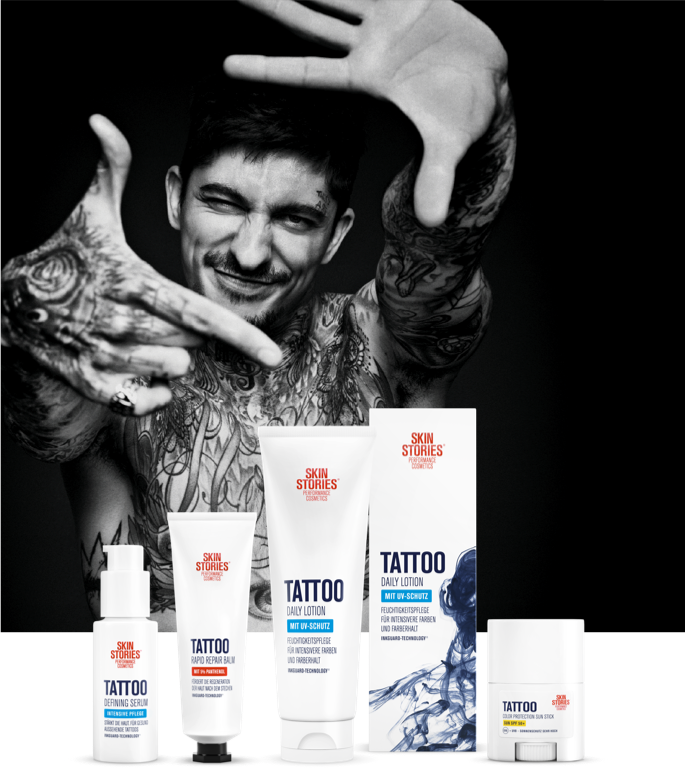 SKIN STORIES die neue TattooAntiAgingPflegeserie von Beiersdorf.